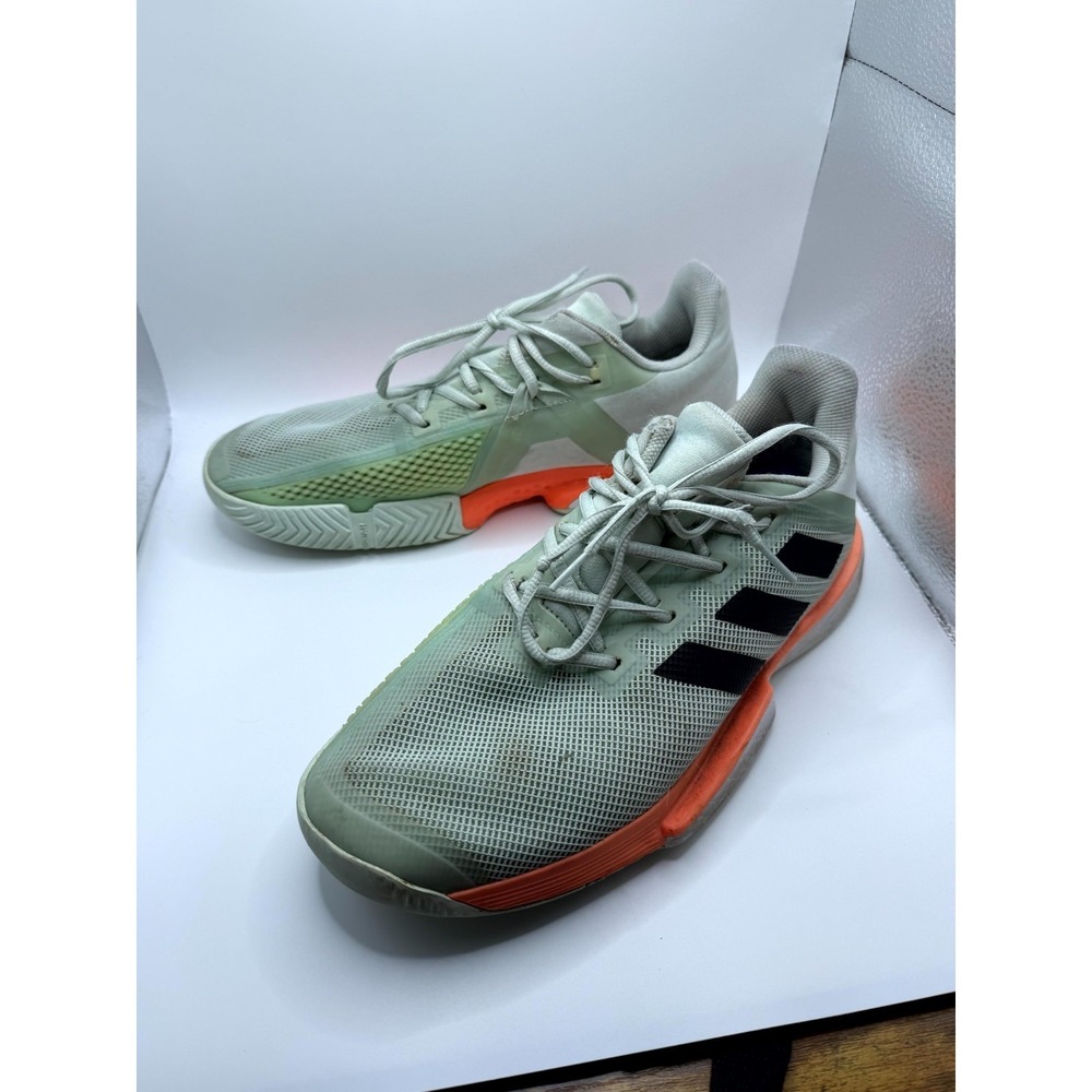 Adidas SoleMatch Bounce HC EG2216 Mens 10 Sneaker Dash Green Coral Tennis Shoes